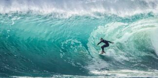 Surfing in Phuket, Thailand