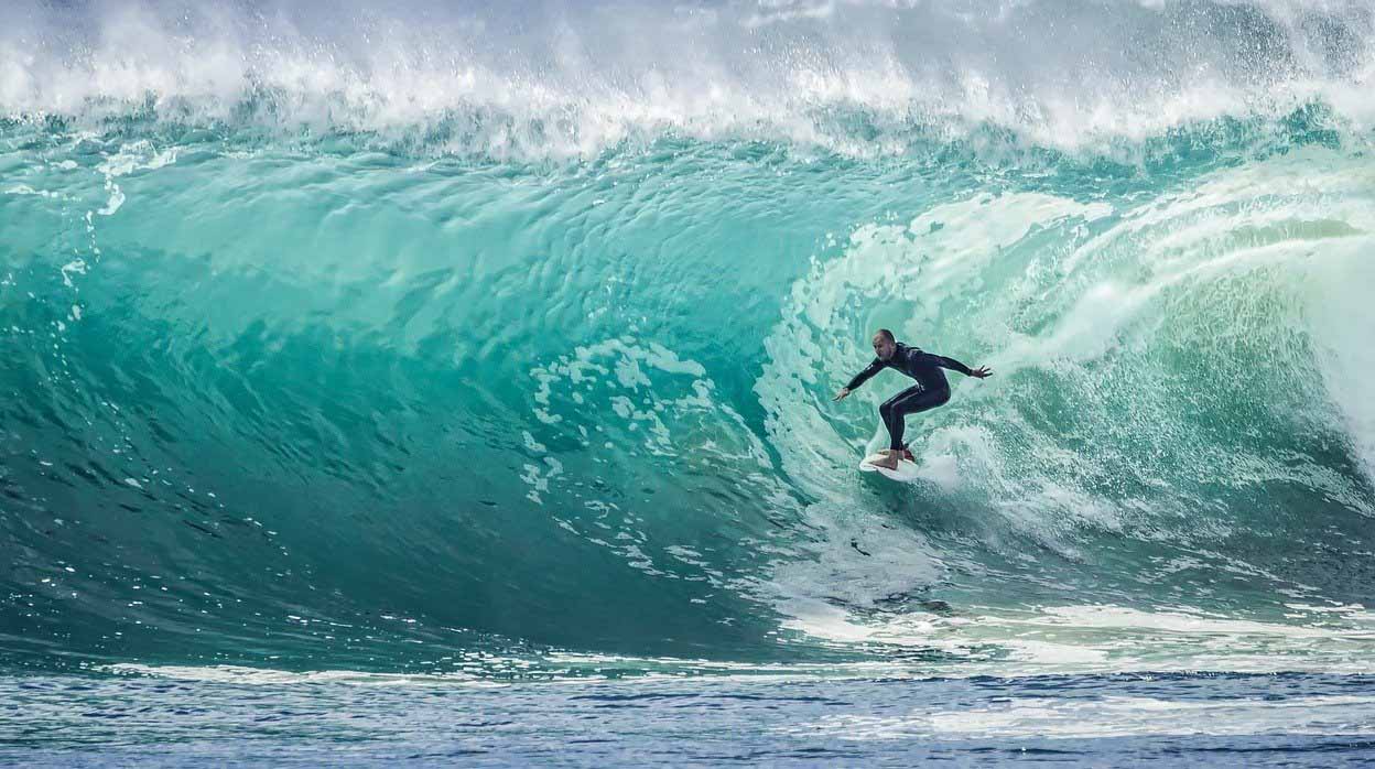 Surfing in Phuket, Thailand