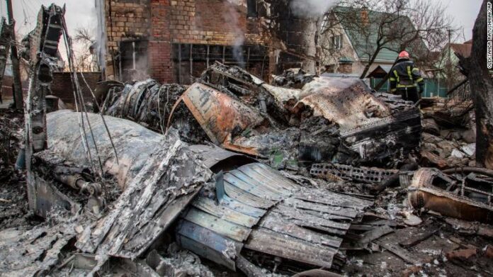 Ukraine homes damage