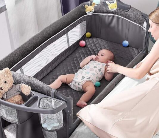 Parents and child sleep in separate bed