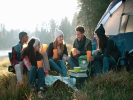 camping trip with your friends