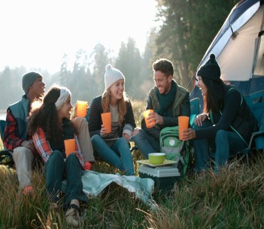 camping trip with your friends