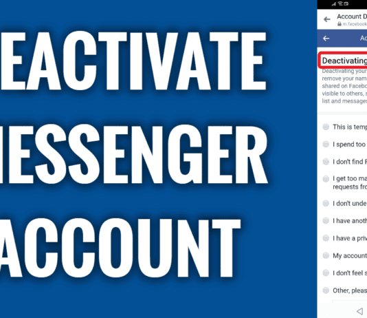 How To Deactivate Messenger 2023