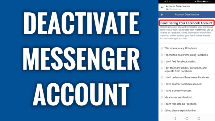 How To Deactivate Messenger 2023