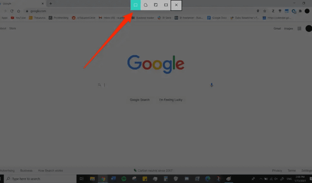 Taking Screenshot On Windows