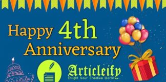 Happy 4th Anniversary Articleify