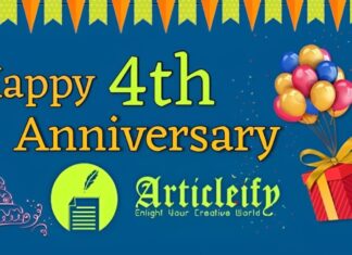 Happy 4th Anniversary Articleify