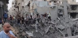 Palestinians Displaced Gaza Israeli Airstrikes