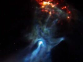 Nasa Ghostly Cosmic Hand Image for Halloween