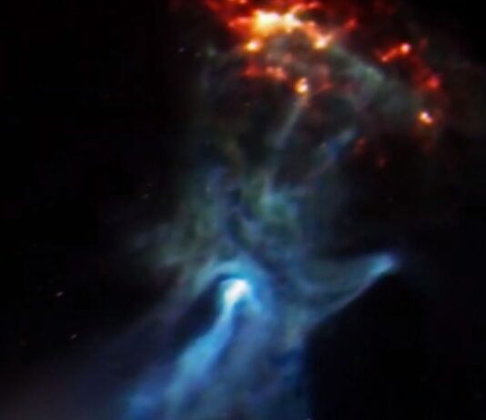 Nasa Ghostly Cosmic Hand Image for Halloween