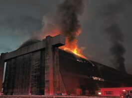 Tustin Blimp Hangar Fire