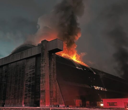 Tustin Blimp Hangar Fire