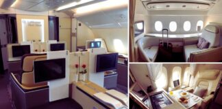 luxury first class flights