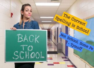 The Correct Spelling Is School Not School. Some Pe - Tymoff