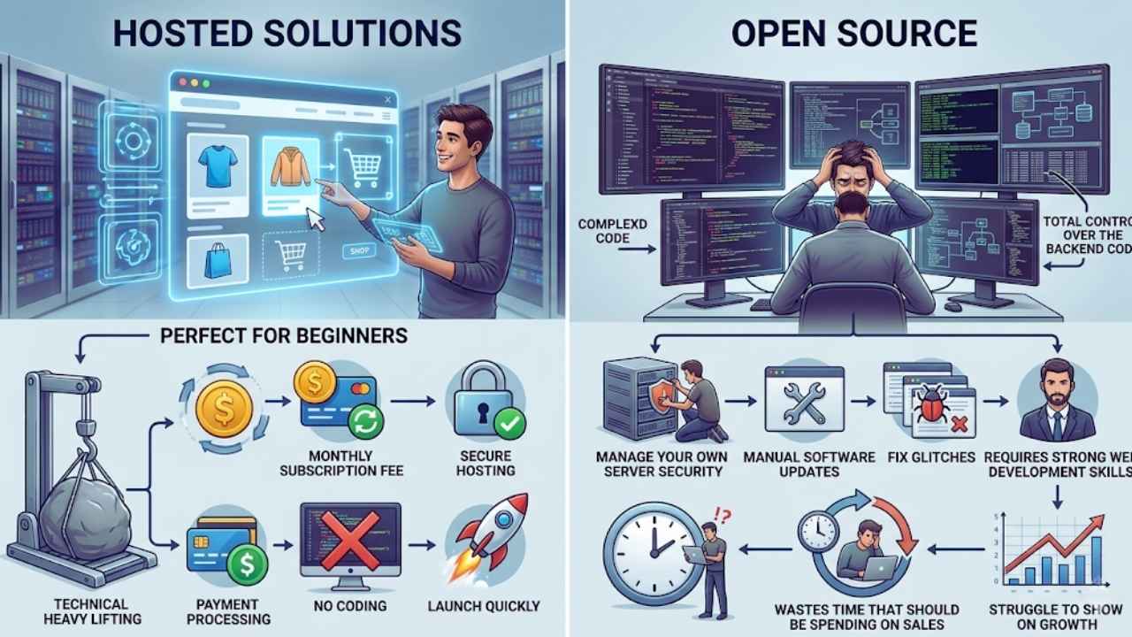 Hosted Solutions vs. Open Source