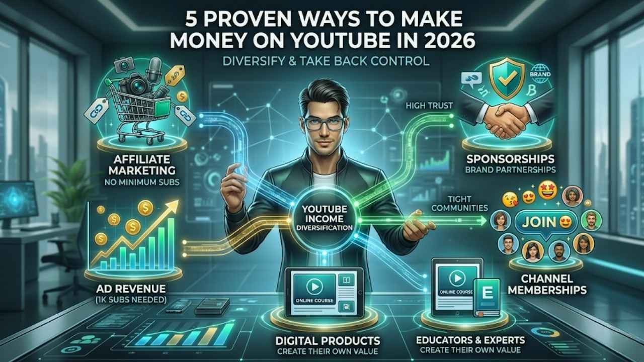 5 Proven Ways on How to Make Money on YouTube in 2026