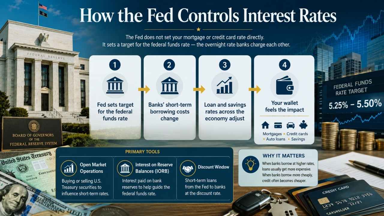 How the Fed Controls Interest Rates?