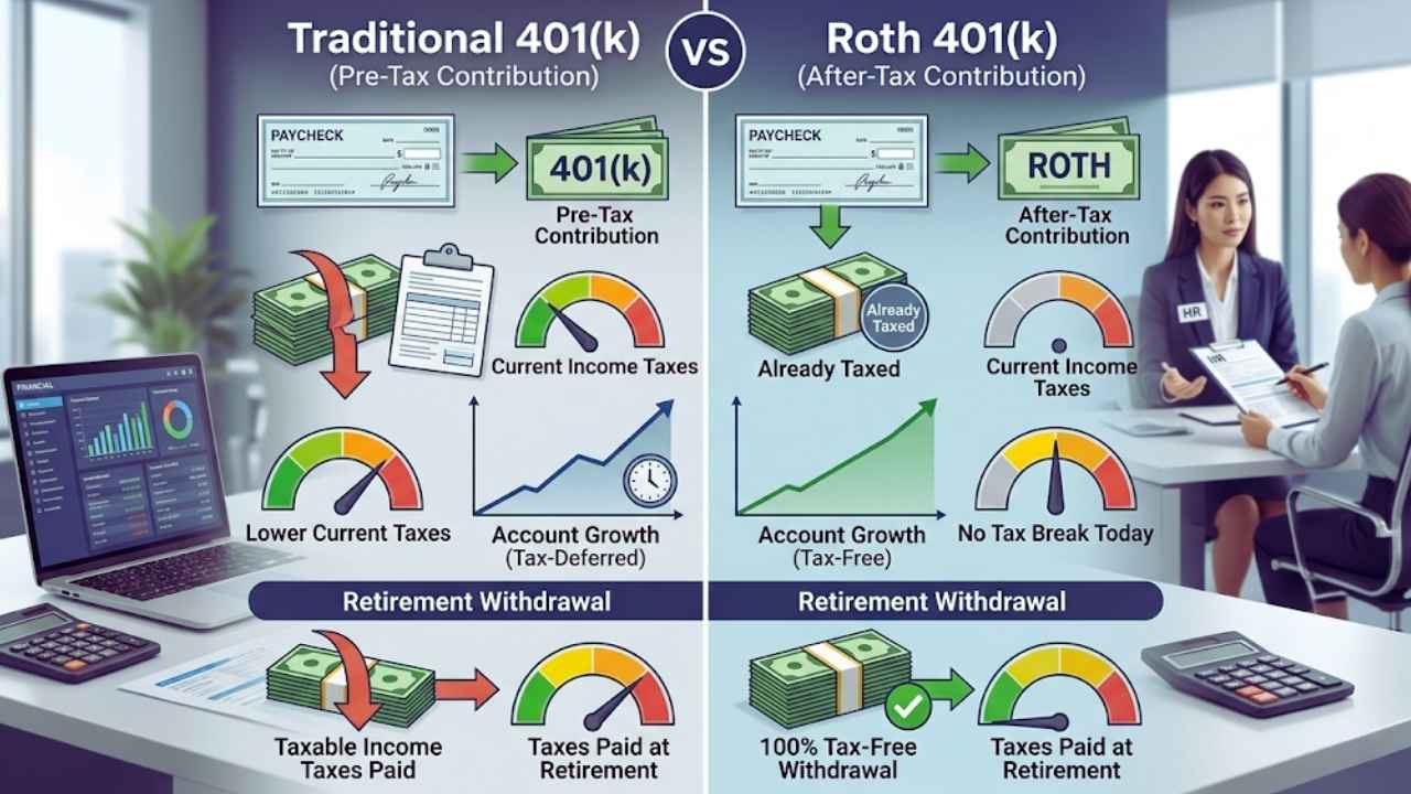 Traditional 401(k) vs. Roth 401(k)