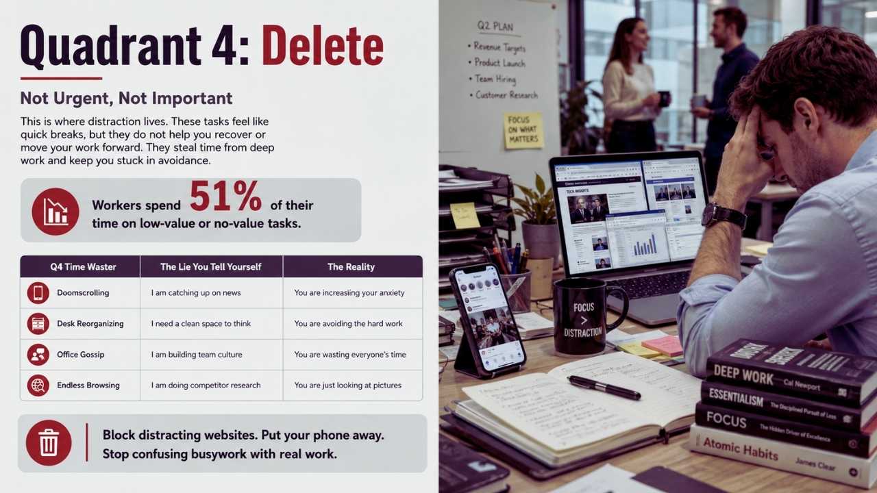 Delete (Not Urgent, Not Important)