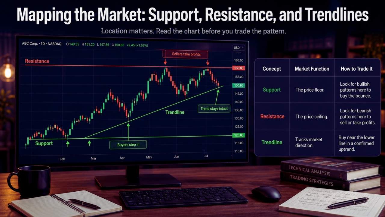 Mapping the Market: Support, Resistance, and Trendlines