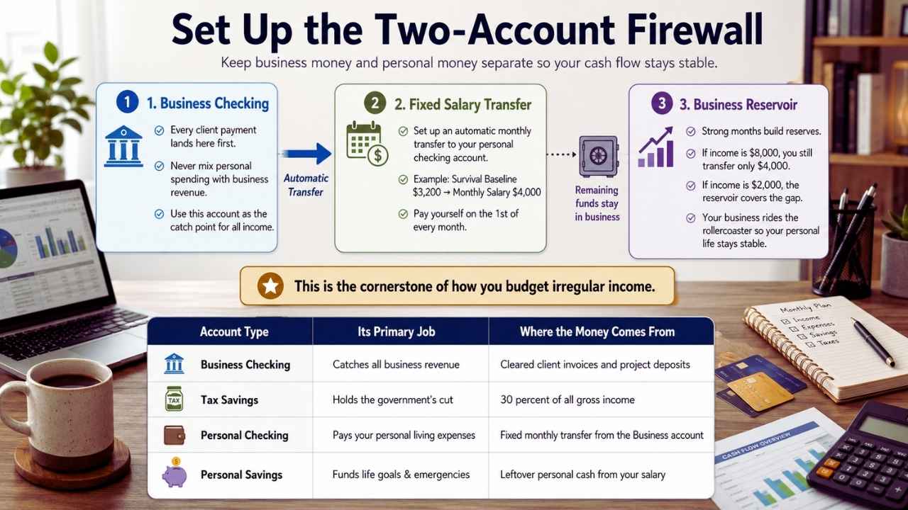 Set Up the Two-Account Firewall
