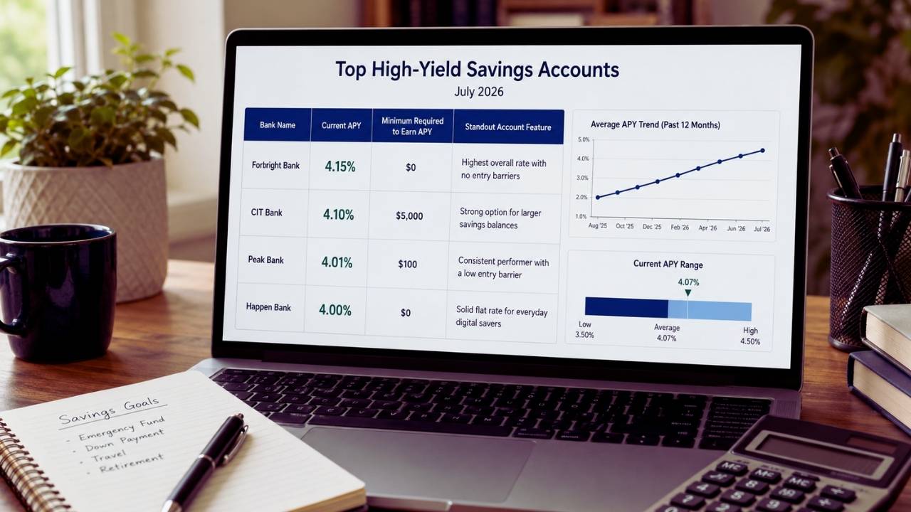 Top High-Yield Savings Accounts in July 2026