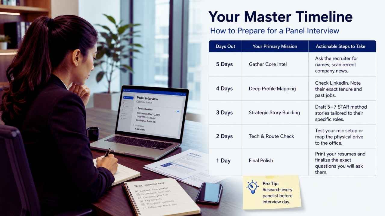 Your Master Timeline: How to Prepare Panel Interview