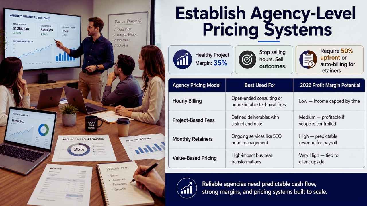 Establish Agency-Level Pricing Systems