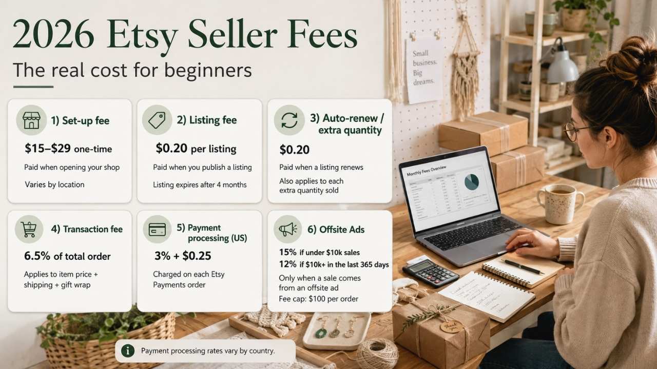 Etsy Seller Fees Broken Down