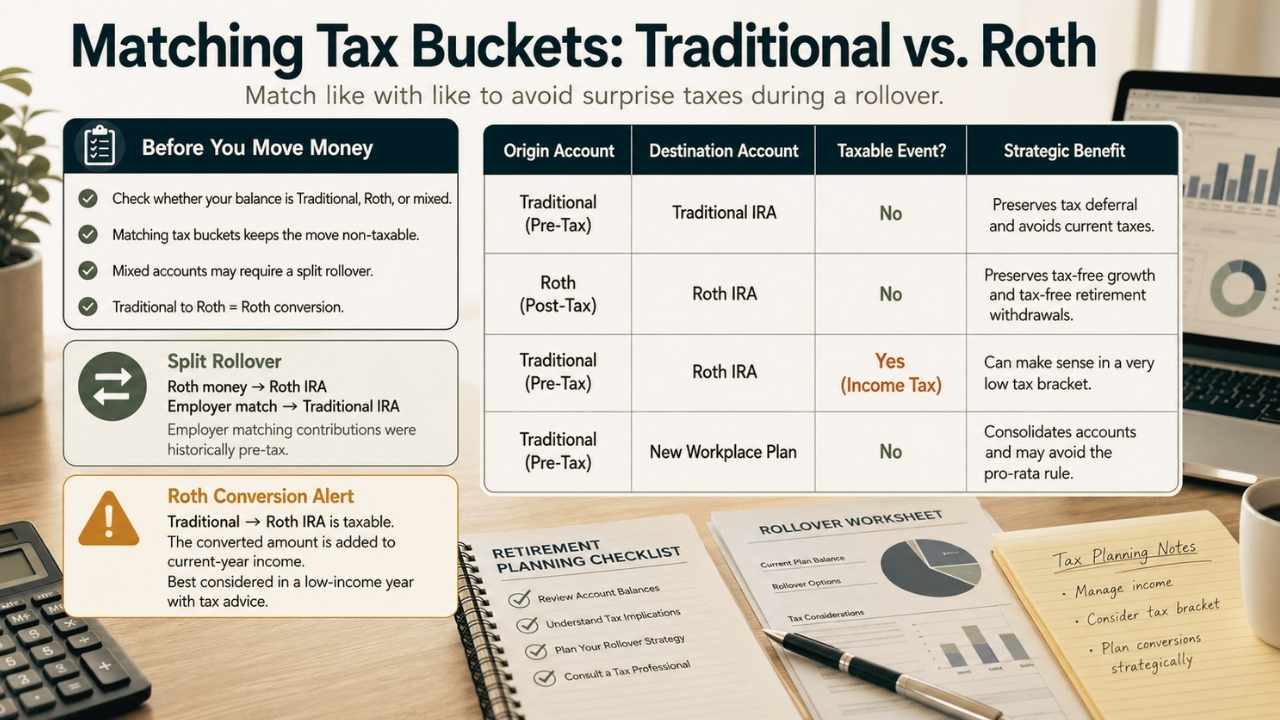 Matching Tax Buckets: Traditional vs. Roth