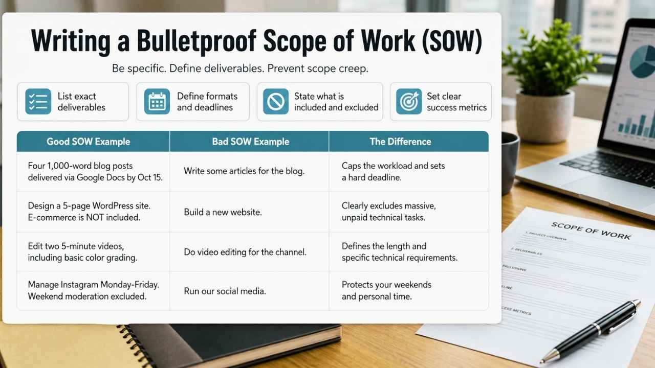 Writing a Bulletproof Scope of Work (SOW)